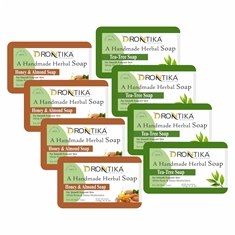 Honey Almond & Tea Tree Soap (Pack of 8)